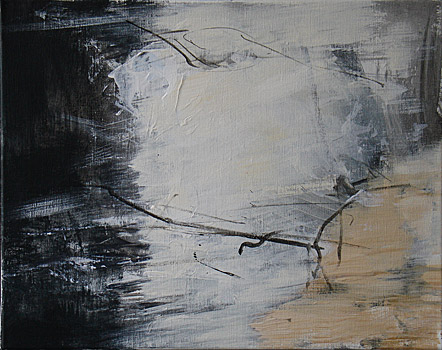 Gerhard Sauter, o.T., 2006, Acryl auf Leinwand, 40 x 50 cm