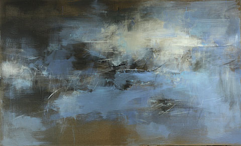 Gerhard Sauter, o.T., 2010, Acryl auf Leinwand, 100 x 160 cm